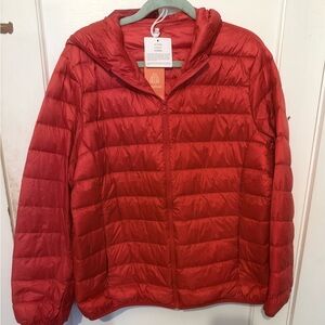 Women's Red Puffer Jacket
